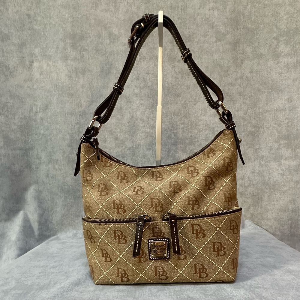 Dooney & Bourke Dillen Pocket Sac Canvas with leather trim